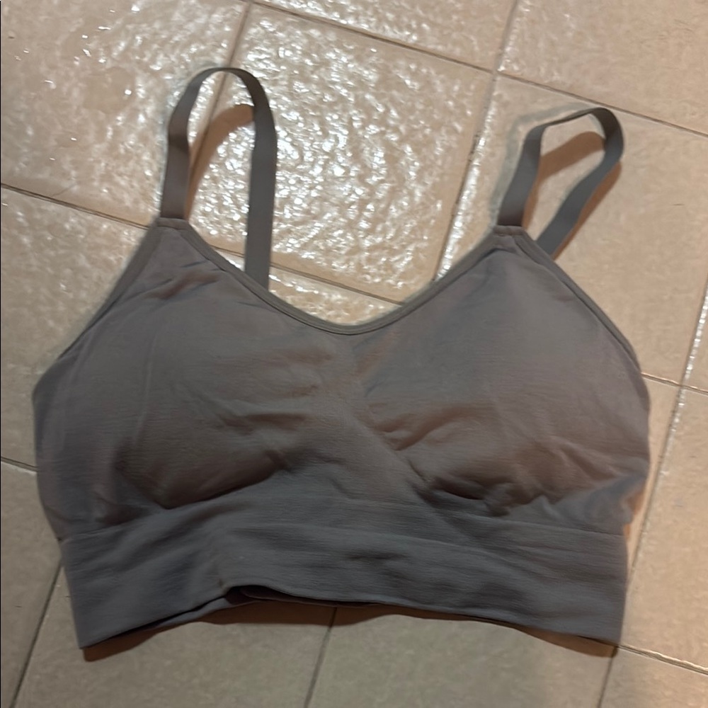 Gray Comfort Bra bamboobies